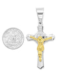 SP-639, Stainless Steel Cross Pendant-gold or silver gold, 38mm width, 62mm high, 5mm thick