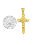 SP-639, Stainless Steel Cross Pendant-gold or silver gold, 38mm width, 62mm high, 5mm thick
