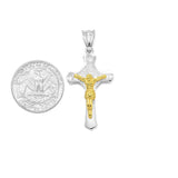 SP-639, Stainless Steel Cross Pendant-gold or silver gold, 38mm width, 62mm high, 5mm thick