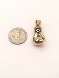 SP-668, Stainless Steel Boxing Glove Pendant-silver color, 15mm width, 43mm high, 11mm thick