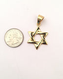 SP-709, Stainless Steel 2 size of David Star Pendant-gold or silver,
