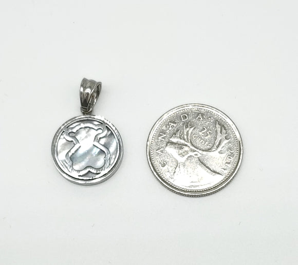 SP-731, Stainless Steel Baby Angle Pendant-Silver Color