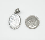 SP-877, Stainless Steel Virgin Maria-silver color, 15mm width, 28mm high, 2.5mm thick