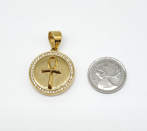 SP-896, Ankh-gold color, 30mm width, 43mm high, 5mm thick