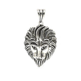 SP-905, Stainless Steel Big Lion Head Pendant-Gold or silver color, 57mm width, 110mm high, 27mm thick