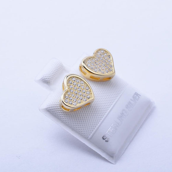 STEW-18, Heart-gold color, 9mm width, 9mm high, 1.5mm thick
