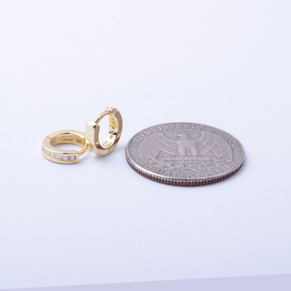 STEW-78, Sterling Silver Hoops Earrings