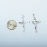 STPM-161, Men Solid 925 Sterling Silver Cross Pendant-Gold or Silver color