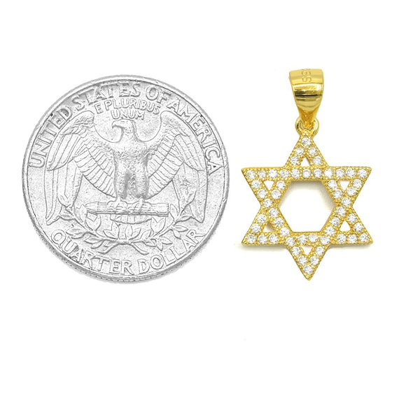 STPW-06, Sterling Silver David Star Pendant