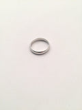 STRW-133, Unisex Sterling Silver 3mm Width Wedding Band ring-gold or silver color