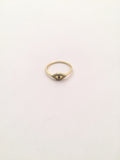 STRW-137, Women S925 Sterling Silver Cuban Zirconium Evil Eye ring-gold or silver color