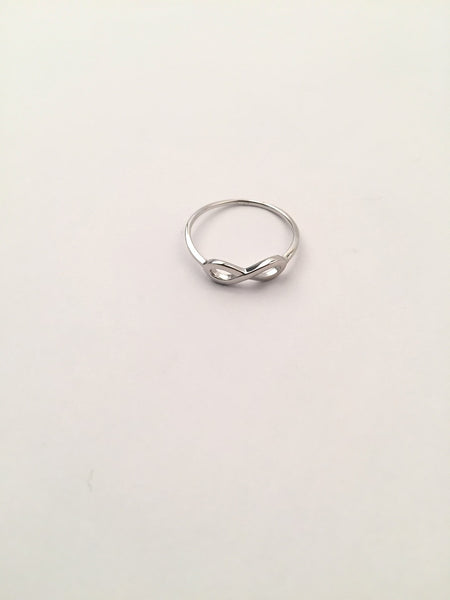 STRW-139, Women S925 Sterling Silver Plain Infinity Ring