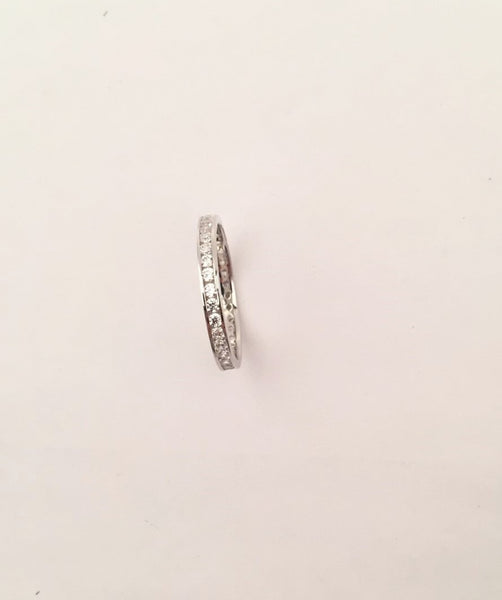 STRW-176, Women S925 Sterling Silver Sparking Band ring