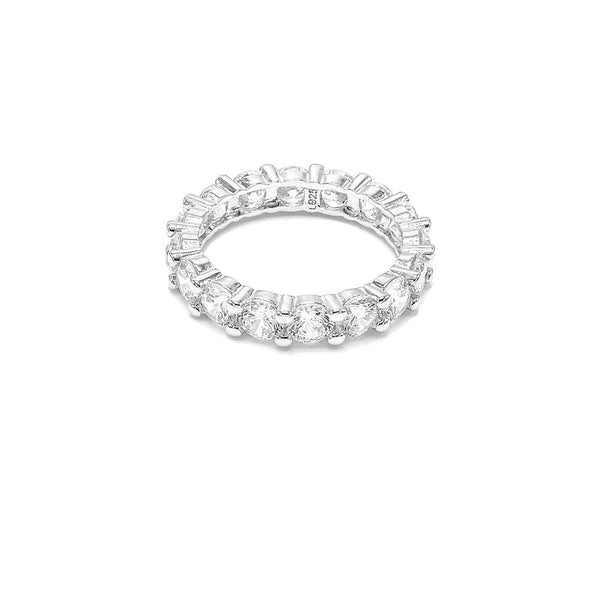 STRW-231, Women S925 Sterling Silver 4mm CZ stone fashion ring
