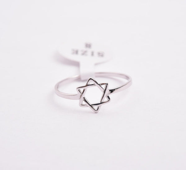 STRW-369, Women S925 Sterling Silver David Star ring
