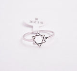 STRW-369, Women S925 Sterling Silver David Star ring