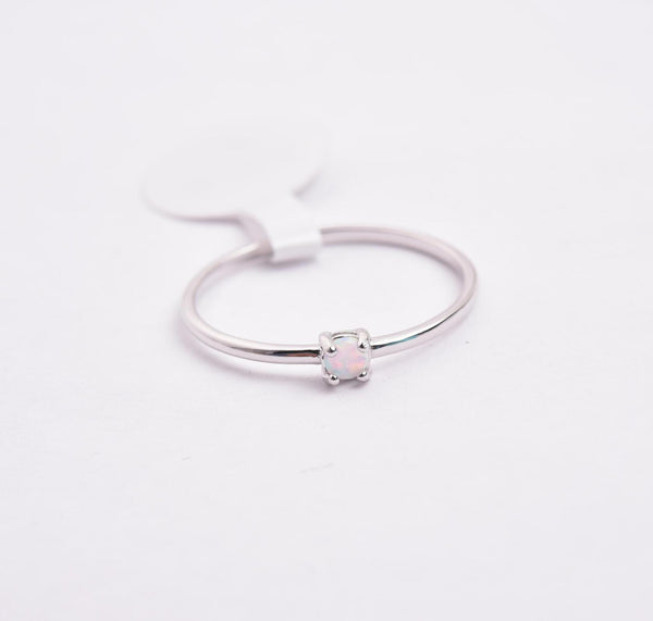 STRW-372, Women S925 Sterling Silver tiny Opal ring
