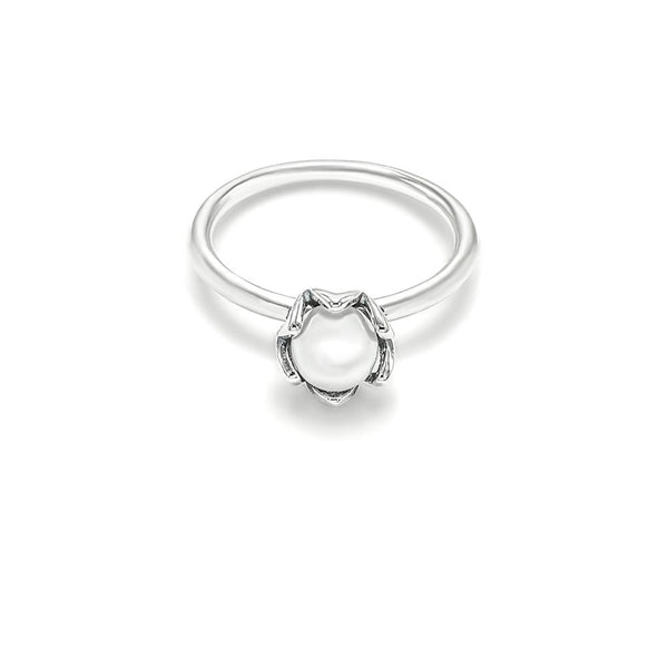 STRW-502, Women S925 Sterling Silver Pearl Ring