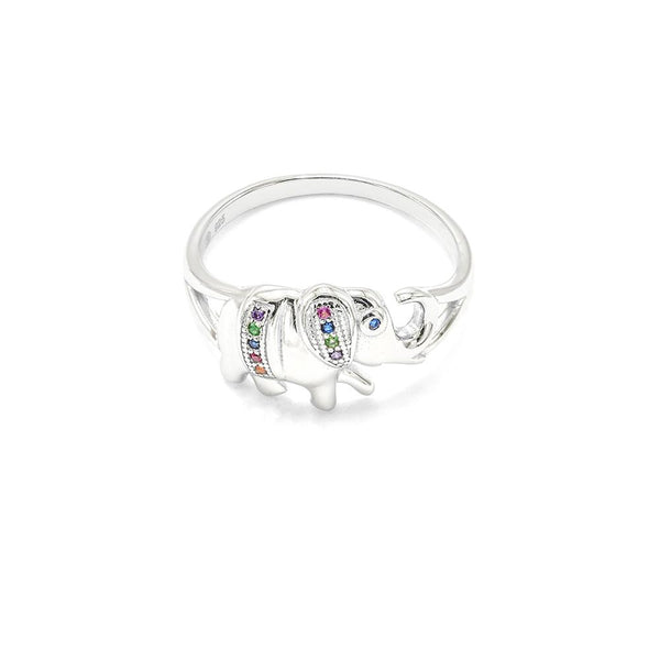 STRW-526, Women S925 Sterling Silver Lucky Elephant ring