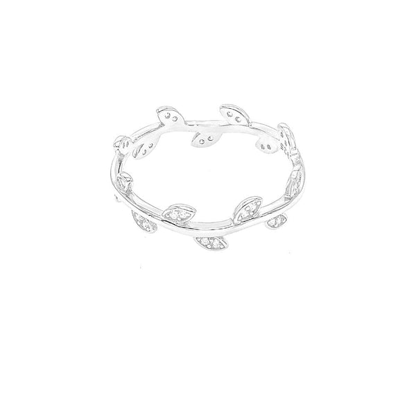 STRW-606, Women S925 Sterling Silver "Leaves" Shape fashion ring