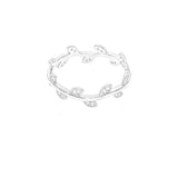 STRW-606, Women S925 Sterling Silver "Leaves" Shape fashion ring