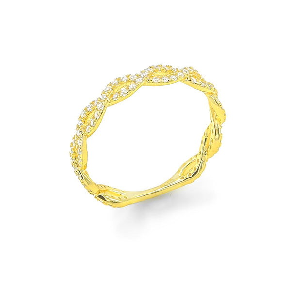 STRW-625, Women S925 Sterling Silver Infinity ring- gold or silver color