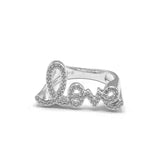 STRW-780, Women S925 Sterling Silver "LOVE" Shape Ring