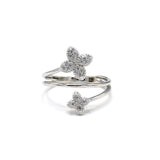 STRW-790, Women 925 Sterling Silver Ring - Four Clover gold or silver color
