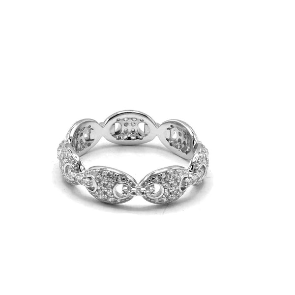 STRW-811, Women S925 Sterling Silver G-Link Ring