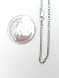 Sterling Silver Cuban Chain Diamond Cut J