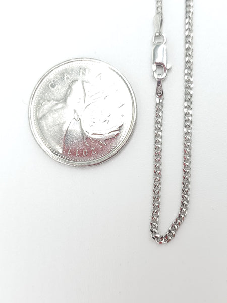 Sterling Silver Cuban Chain E-2mm