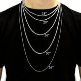 Stainless Steel Franco Chain -Square-3mm width