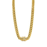 Miami Cuban Chain Stone Head Locked-SPSMC-Width14mm